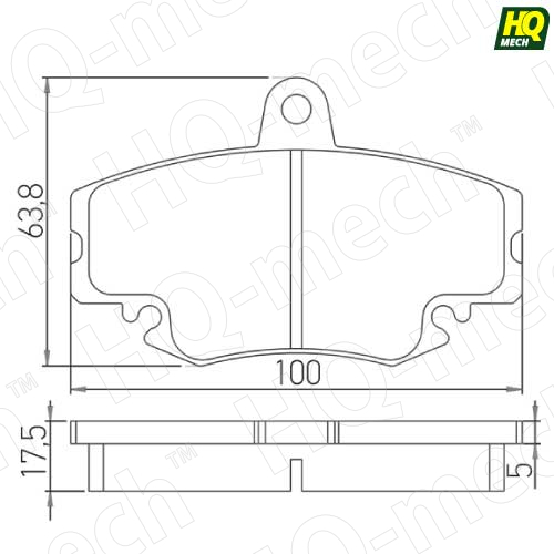 Колодки тормозные передние Renault Logan 8 V 