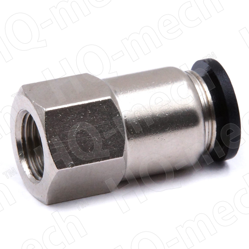 Штуцер прямой PCF 8-1, 1/8" фитинг вн. резьба, никелированная латунь