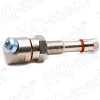 Вентиль для датчика давления в шине TPMS, Mercedes-Benz, Volvo, D=9,7 мм, L=63 мм, сталь