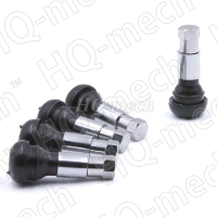 Вентиль для бескамерных легковых шин, D=11,5 мм, L=42,5 мм, (V2.03.1), хром, каучук