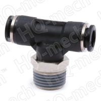 Фитинг тройник, наружная резьба 1/2", для трубки 10 мм