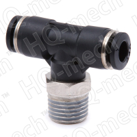 Фитинг тройник, наружная резьба 1/4", для трубки 6 мм