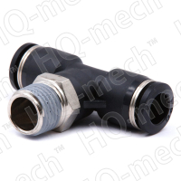 Фитинг тройник, наружная резьба 1/4", для трубки 8 мм