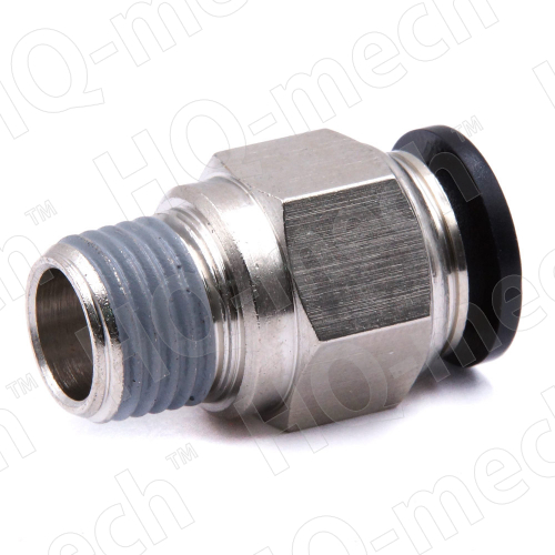 Штуцер прямой VPC 10-2, 1/4" фитинг, никелированная латунь