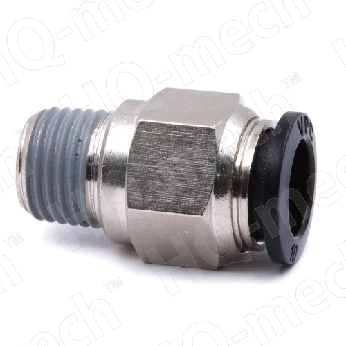 Штуцер прямой VPC 10-2, 1/4" фитинг, никелированная латунь