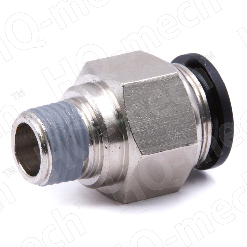 Штуцер прямой VPC 12-2, 1/4" фитинг, никелированная латунь