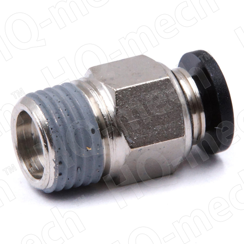 Штуцер прямой VPC 4-1, 1/8" фитинг, никелированная латунь