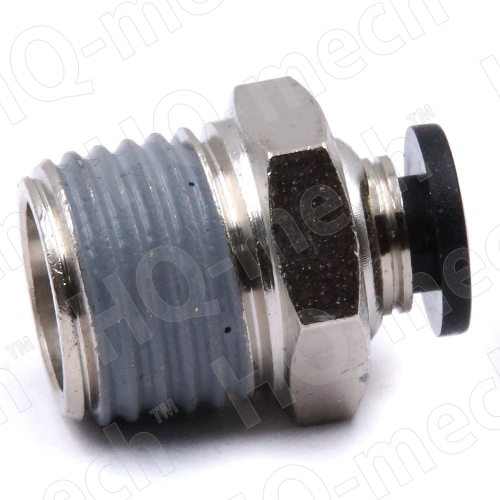 Штуцер прямой VPC 4-2, 1/4" фитинг, никелированная латунь