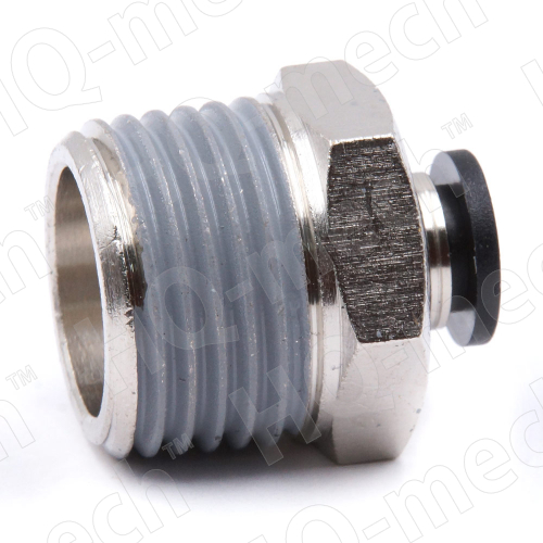 Штуцер прямой VPC 6-4, 1/2" фитинг, никелированная латунь