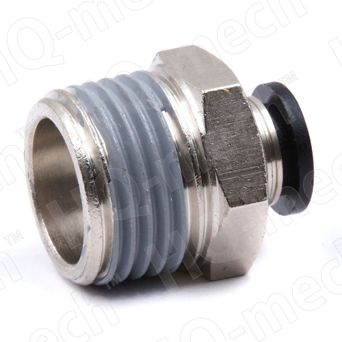 Штуцер прямой VPC 8-4, 1/2" фитинг, никелированная латунь